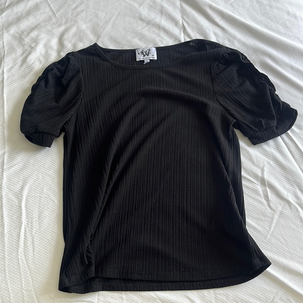 a more formal black top in small